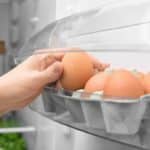 eggs in refrigerator door shelf