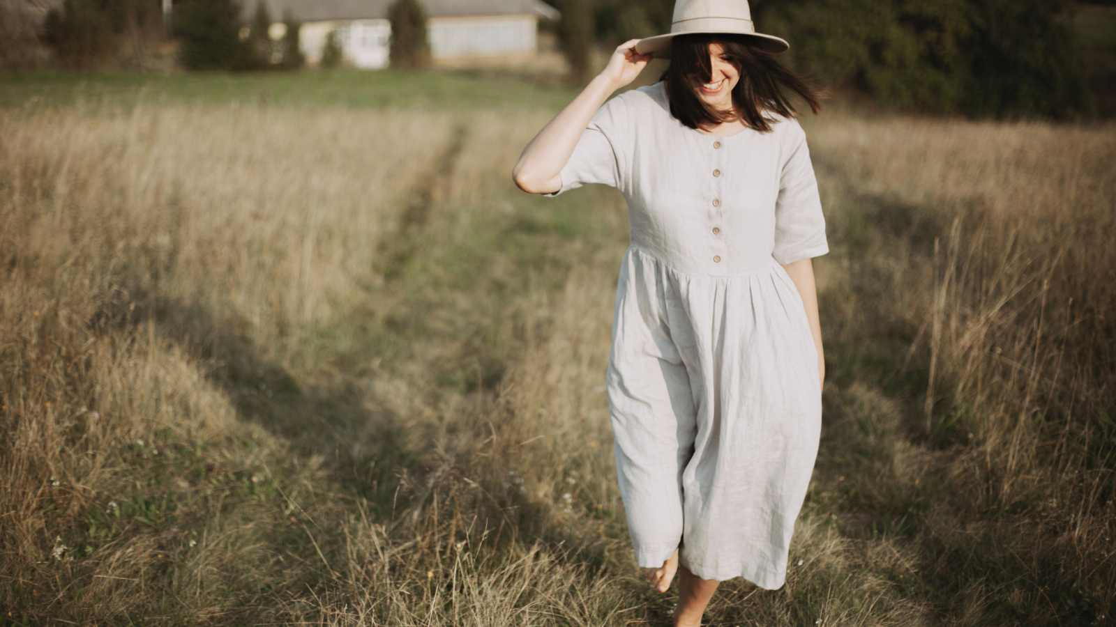 walking barefoot