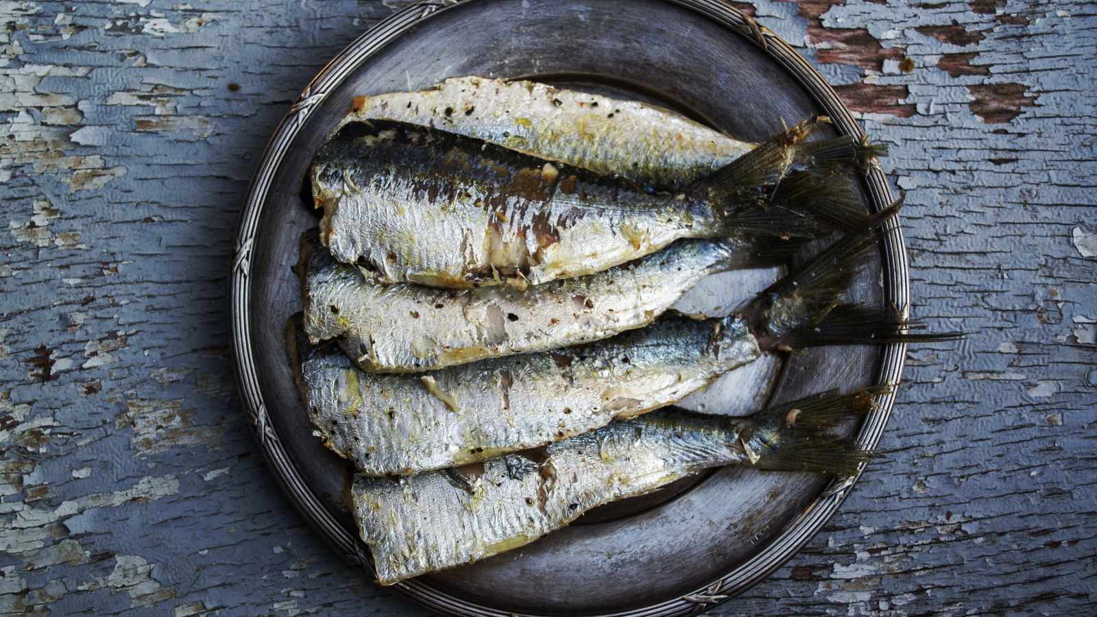 Sardines in a plate