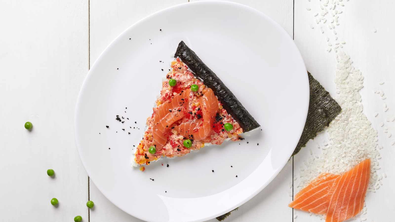 slice of Sushi pizza