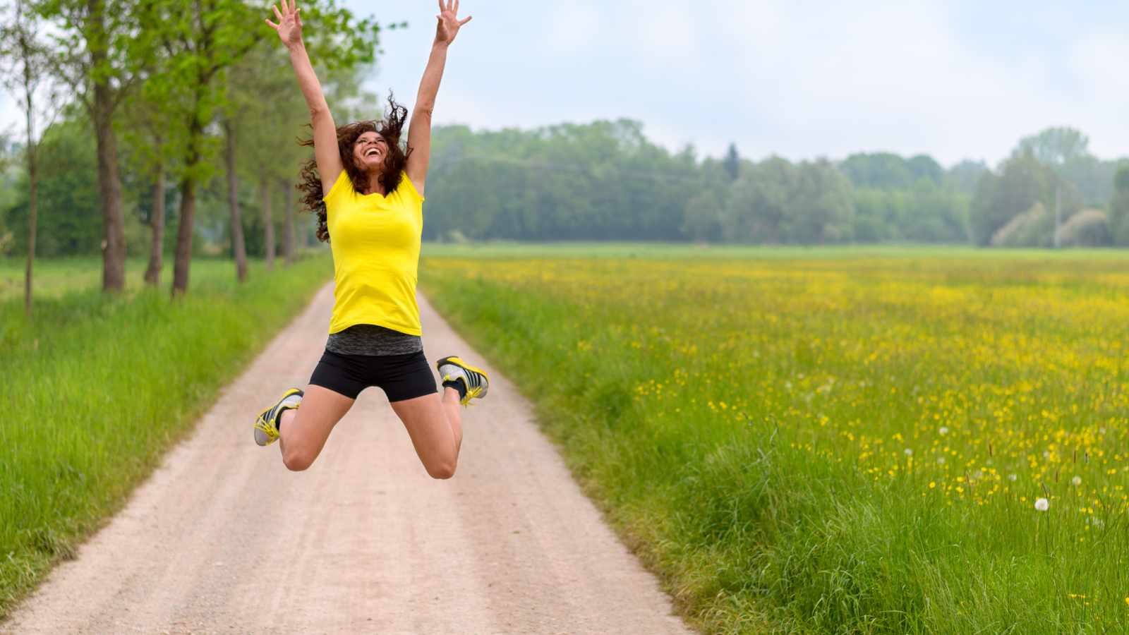 Lady jumping 1