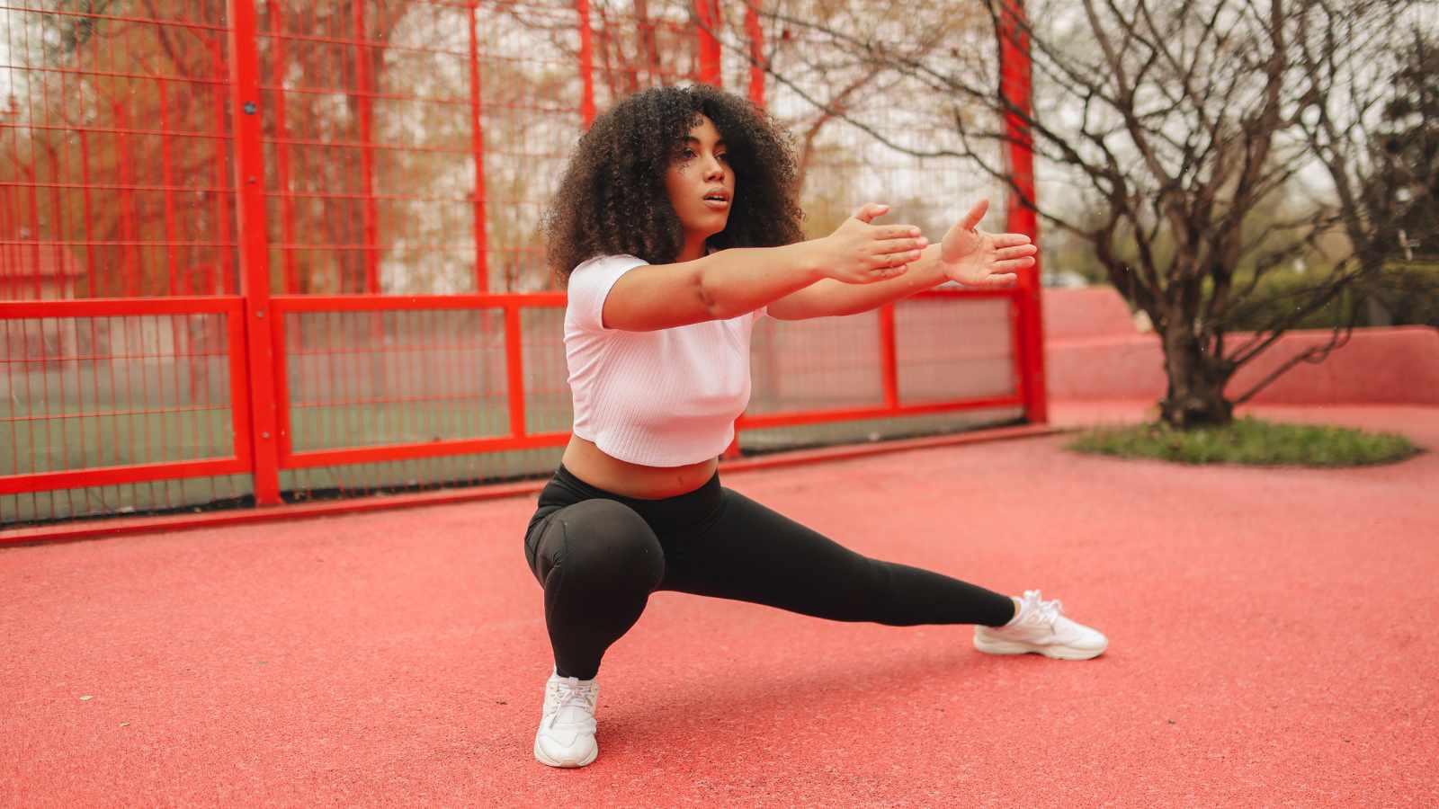 Lady working out