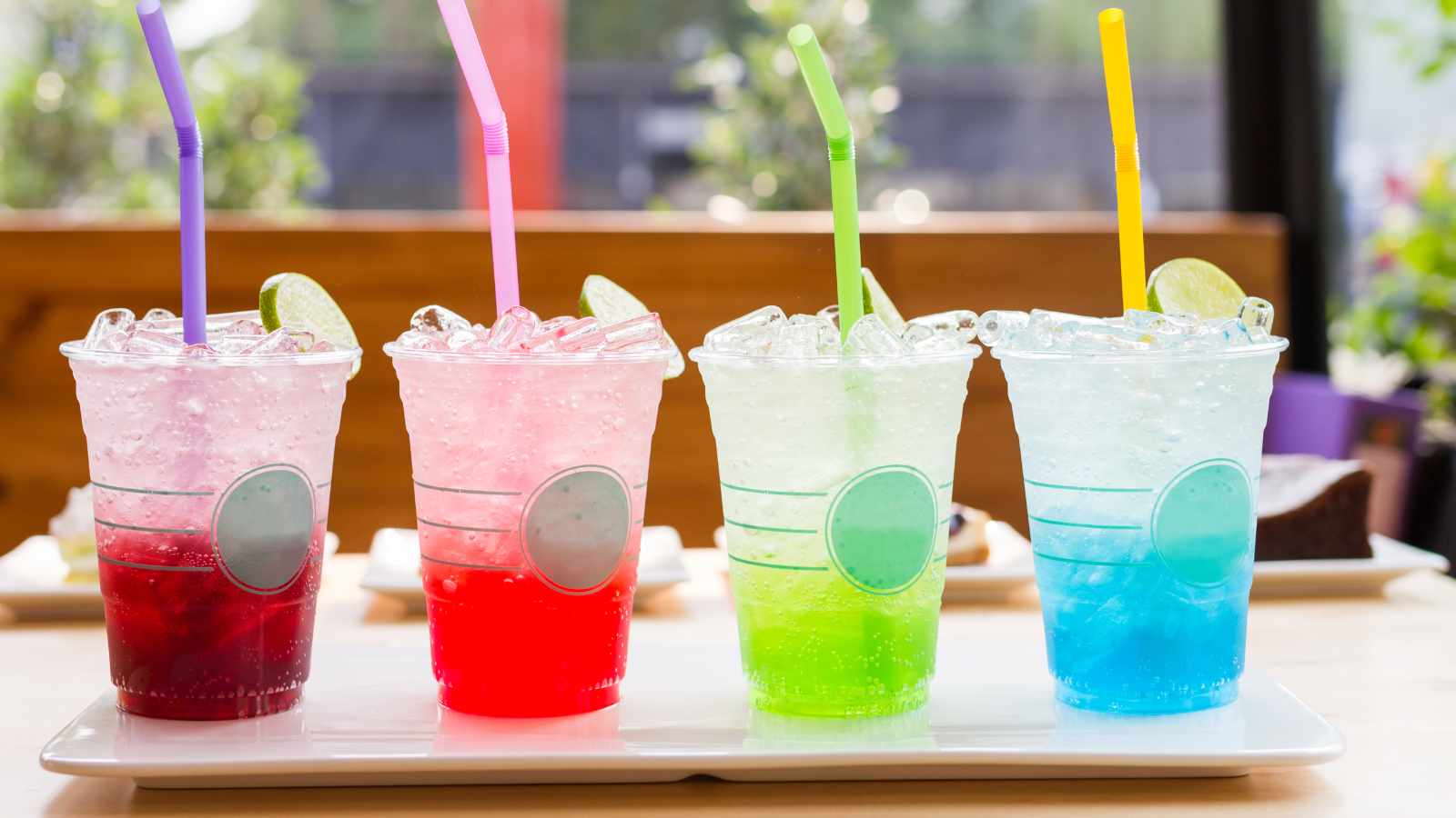 Soda in cups