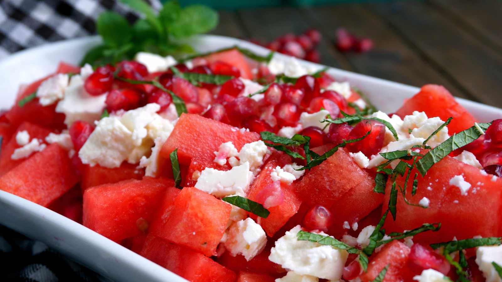 Water Melon and feta cheese