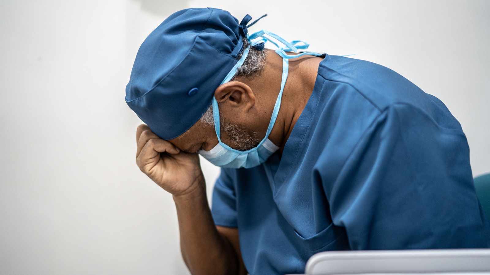 Worried doctor