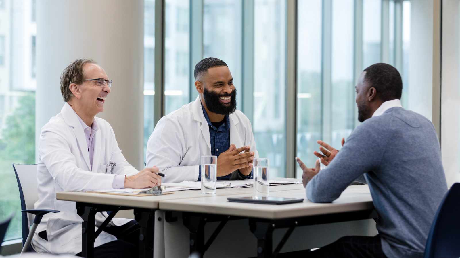doctors laughing