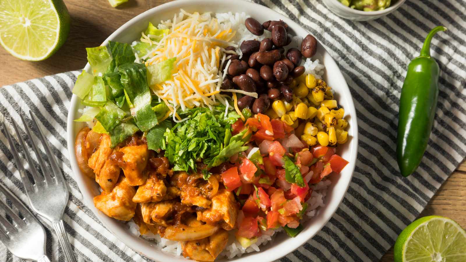 Bean burrito bowl
