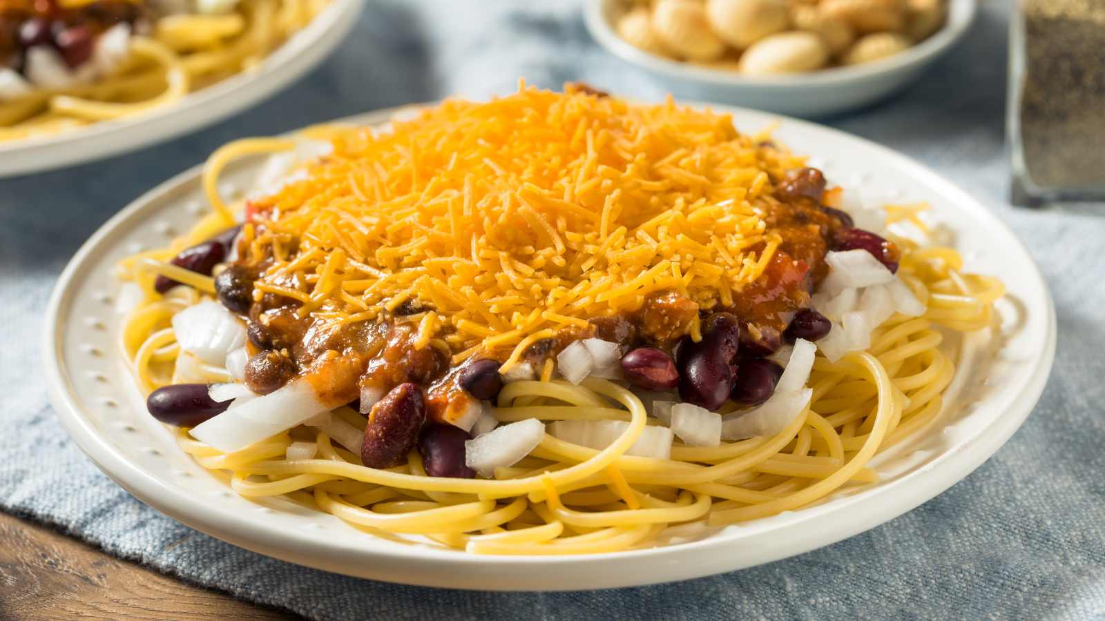 Cincinnati Chili with spaghetti 1