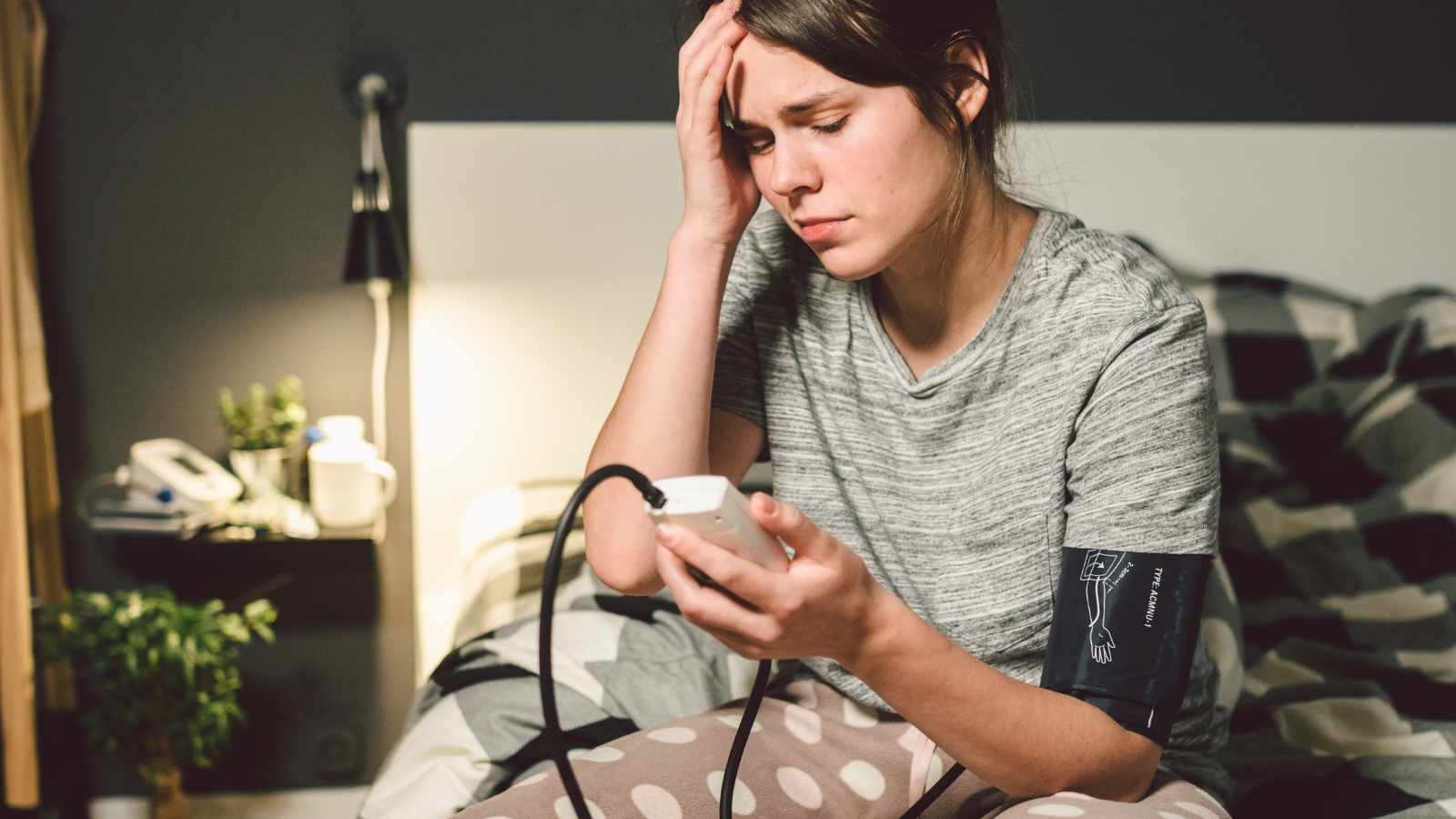 Lady with low blood pressure