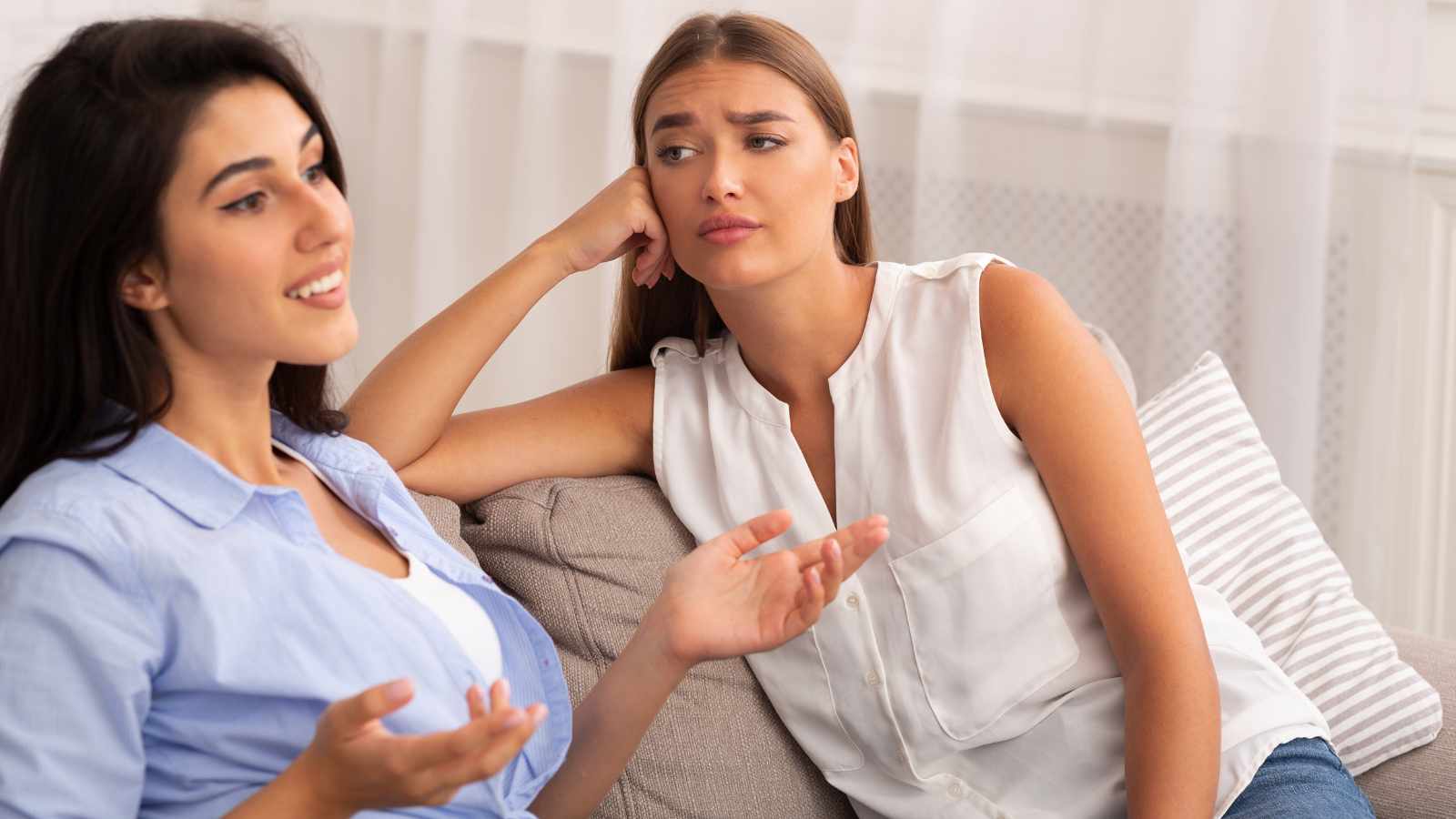 Lady envious of her friend