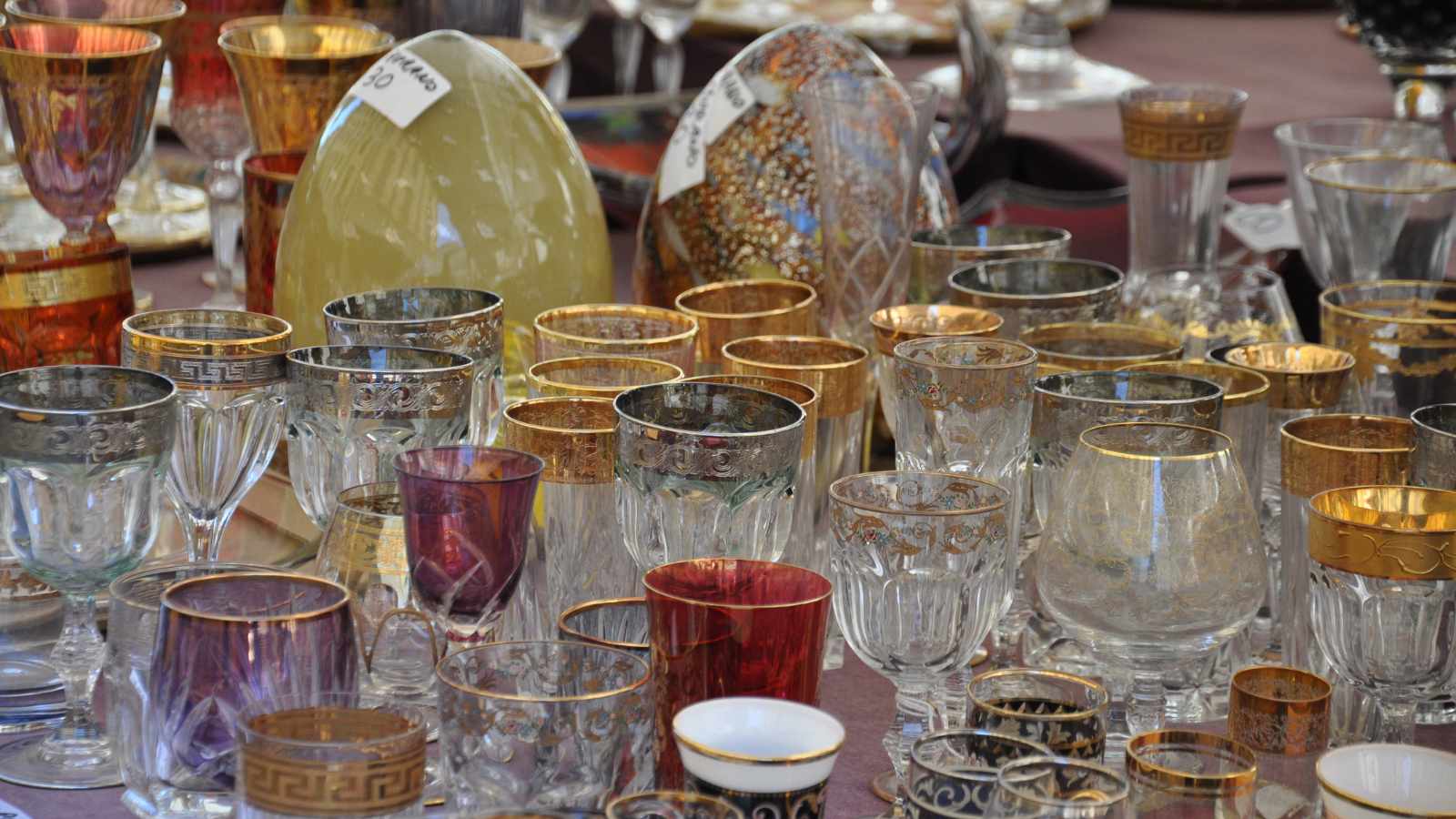 antique crystal glasses for sale