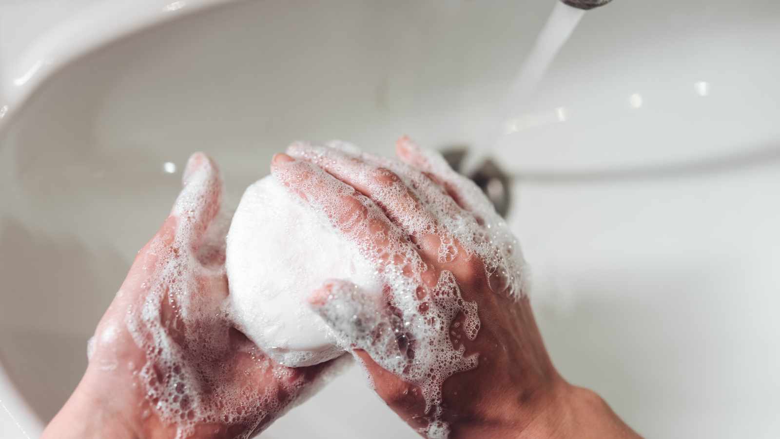 washing hands