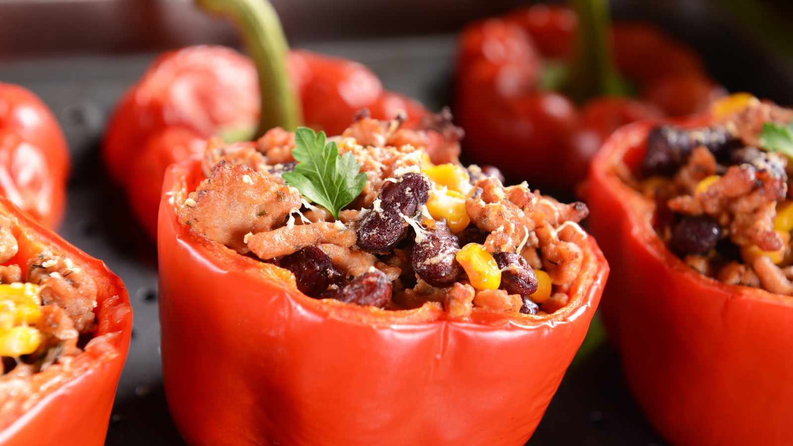 Bean Stuffed Peppers