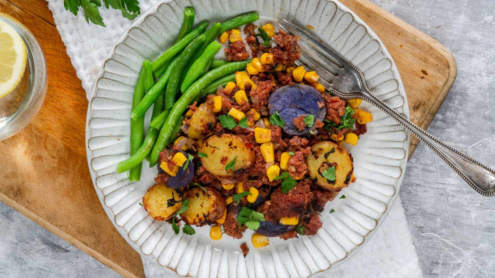 Bean and Sweet Potato Hash