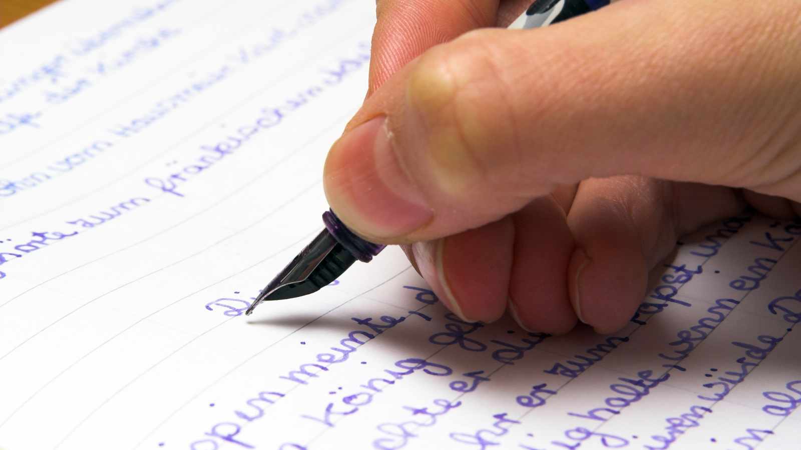 Man writing