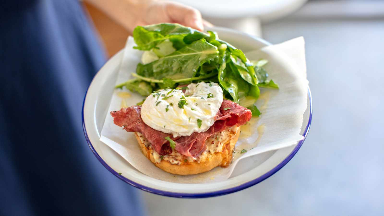 New York style bagel sandwich