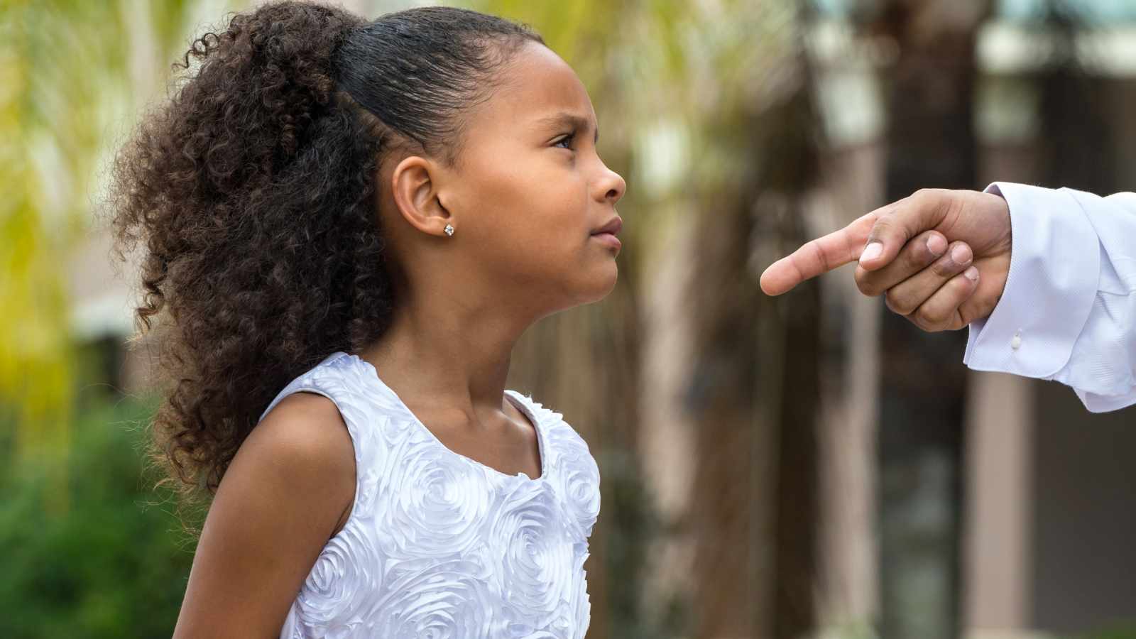 Scolding a child