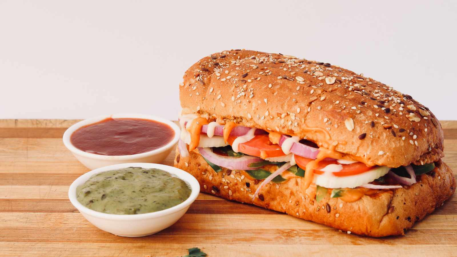 Subway vegetarian sandwich