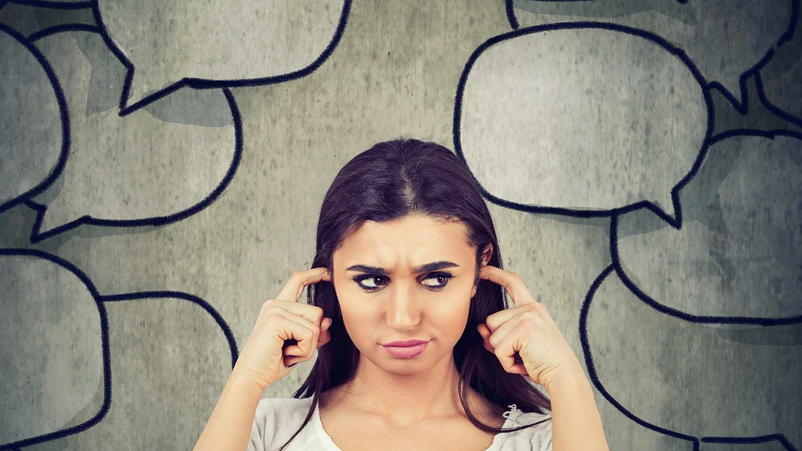 Lady ignoring messages