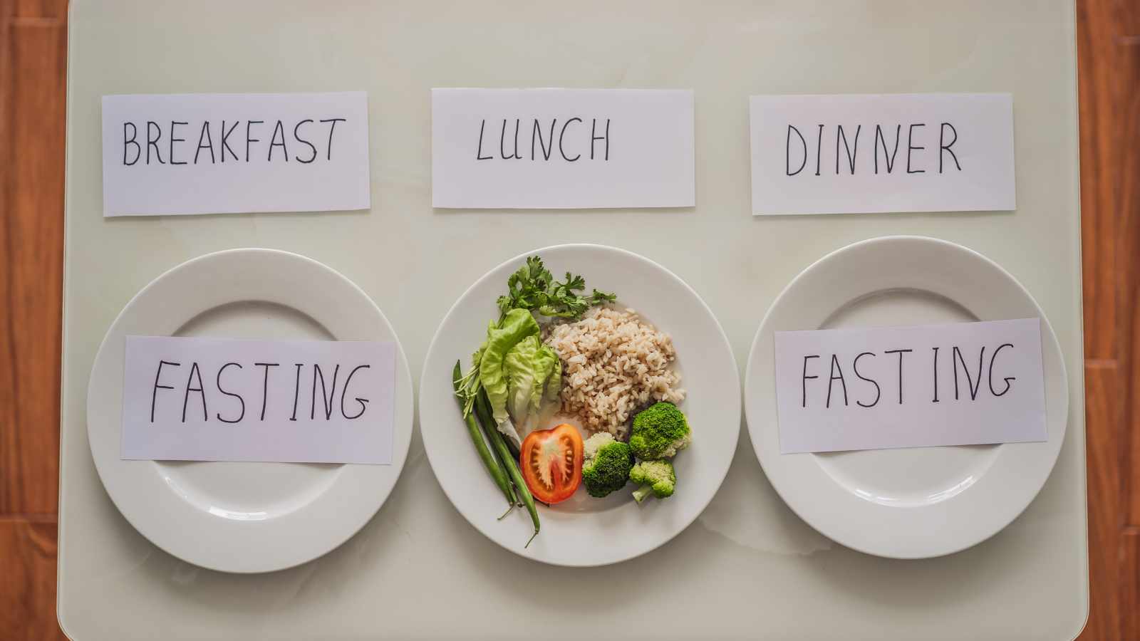 Intermittent Fasting during Breakfast and Dinner.