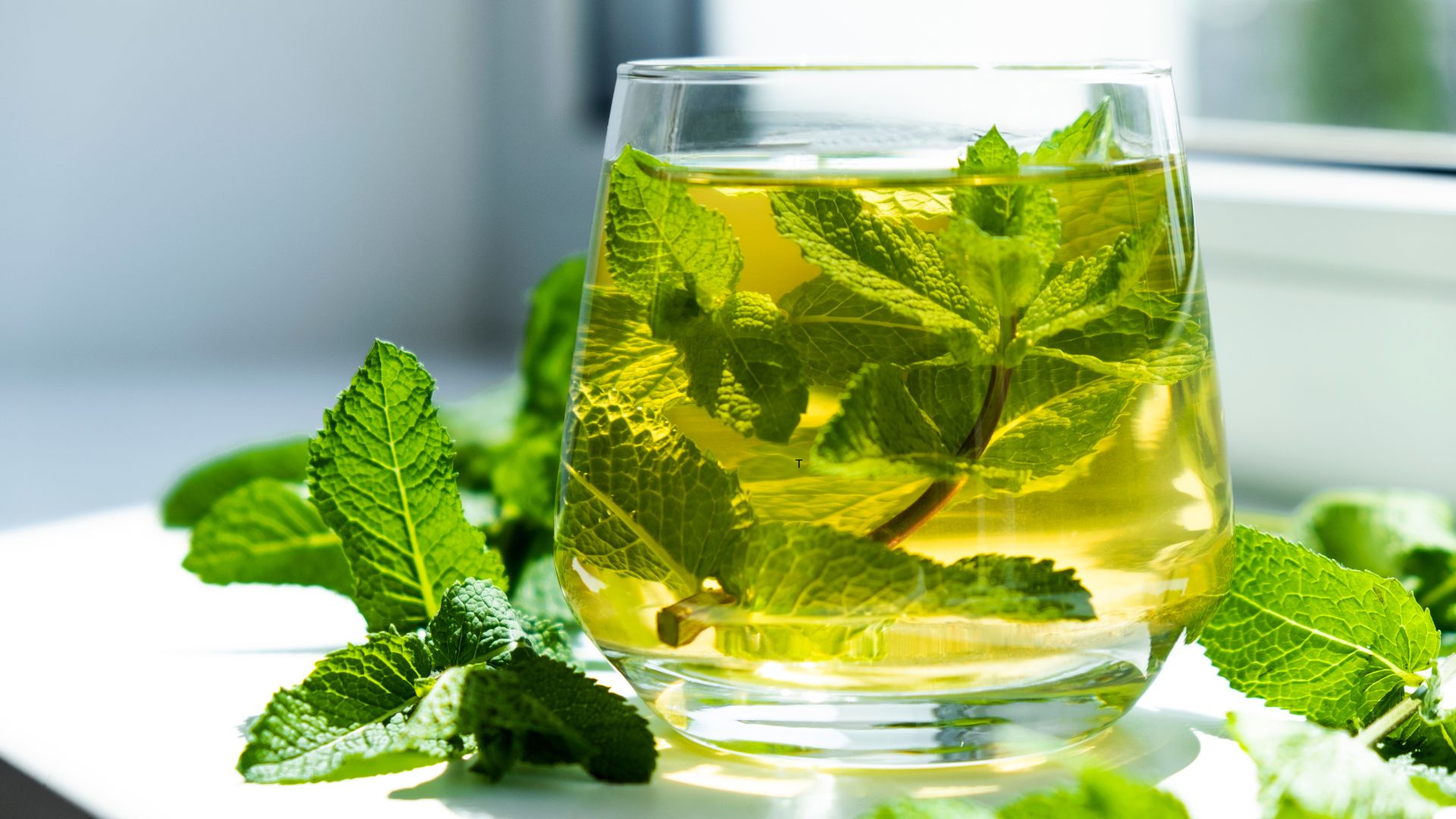 Green tea and mint