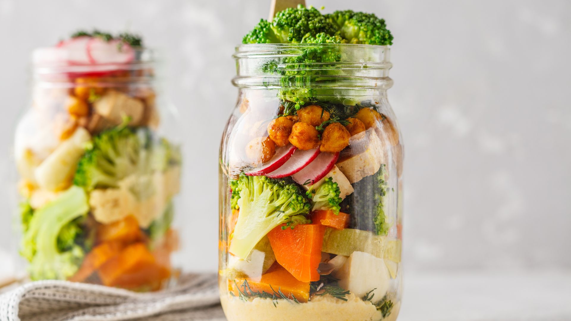 Mason jar salad