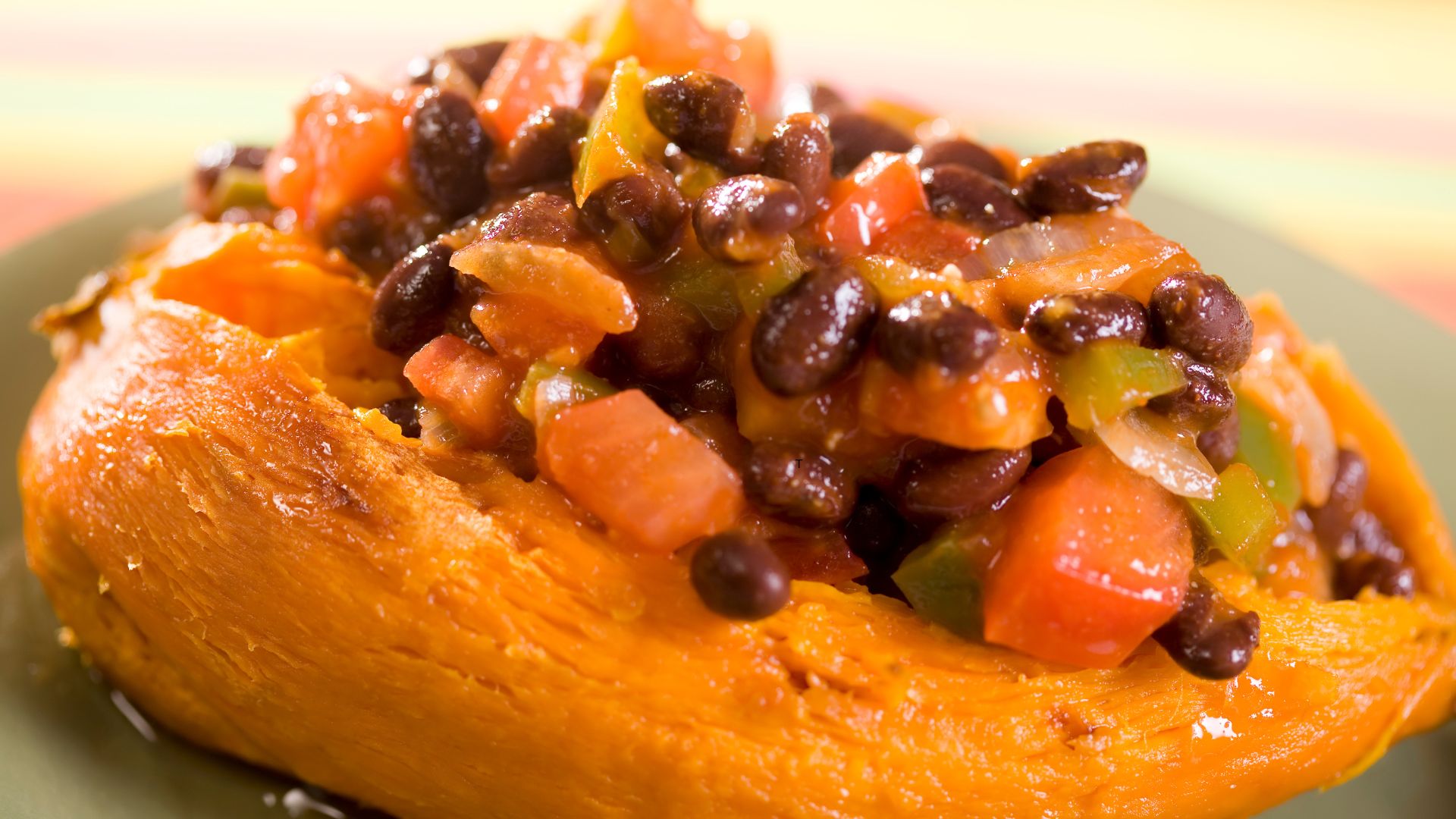 Sweet potatoes and black bean