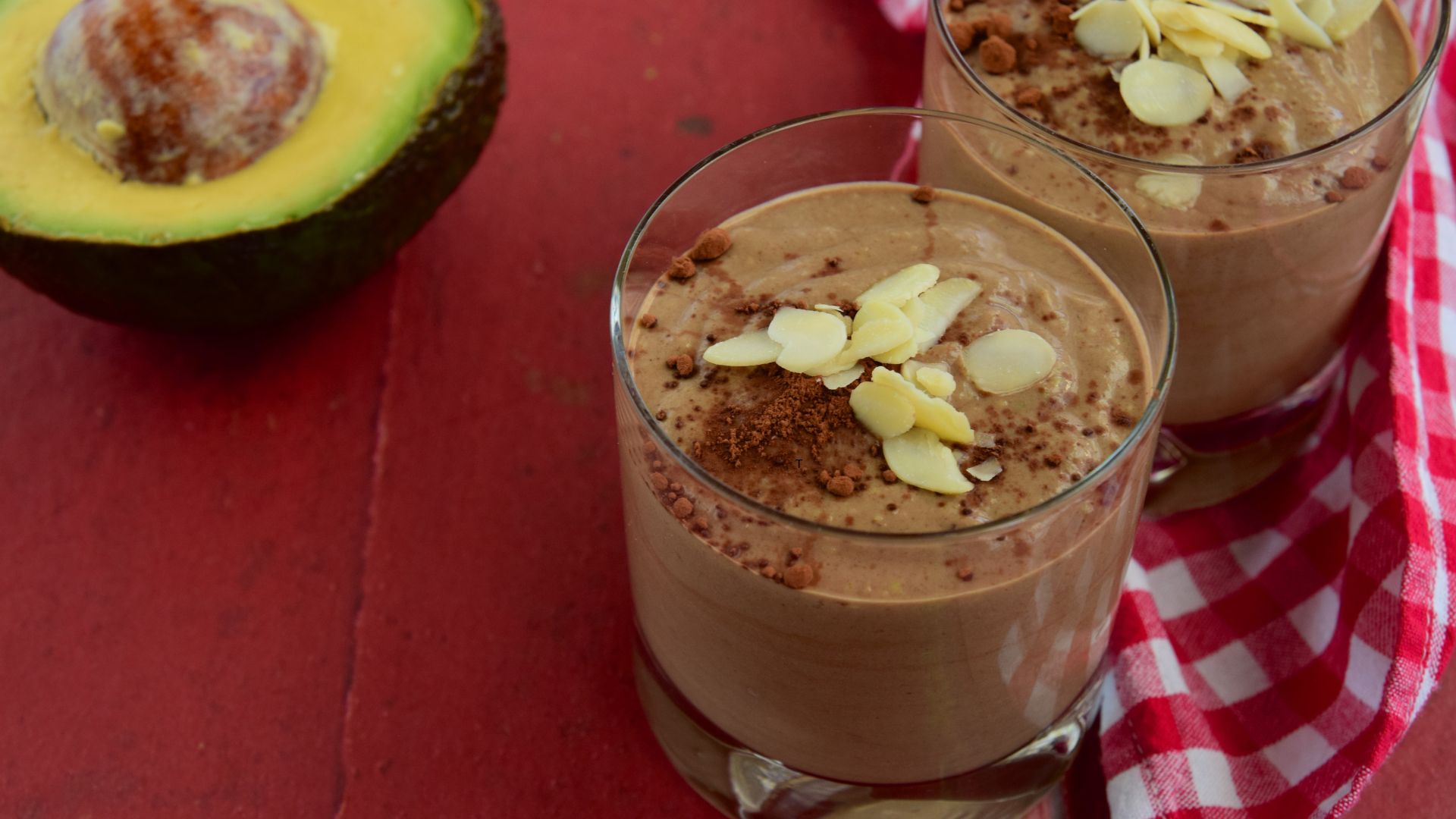 Avocado chocolate smoothie