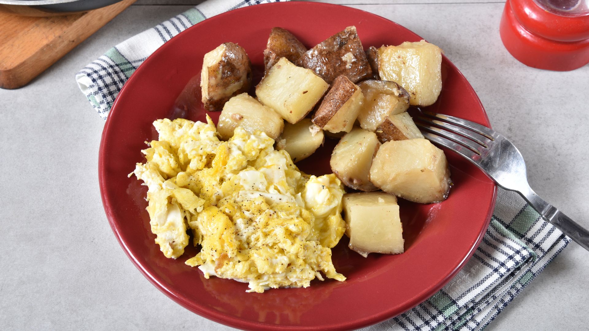 Scrambled egg and potato 1