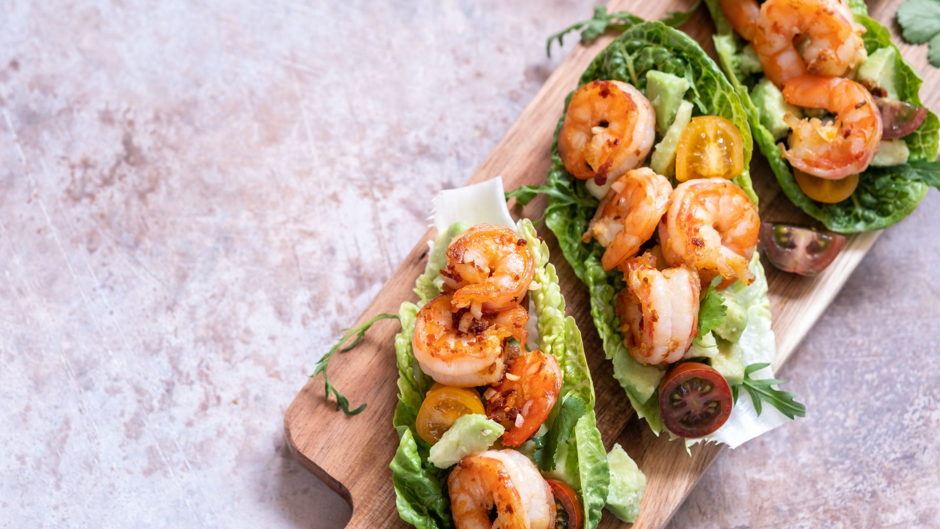 Shrimp and avocado